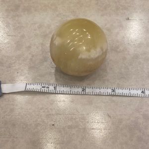 Lemon calcite sphere